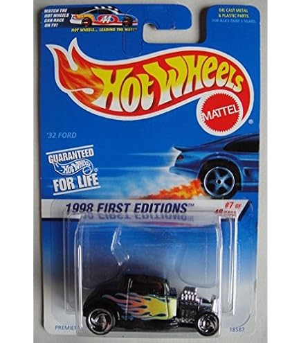 Amazon.com: Hot Wheels '32 Ford, 1998 First Editions 7/48 [Black