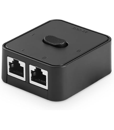 UBCBW45SSH ２つ Amazon.com: Suckoo Ethernet Cable 2 Port RJ45 Network Switcher 2