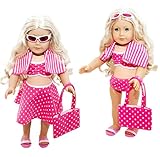Lilly and the Bee Novelties 6 Piece Swimsuit Set for 18