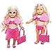 Lilly and the Bee Novelties 6 Piece Swimsuit Set for 18