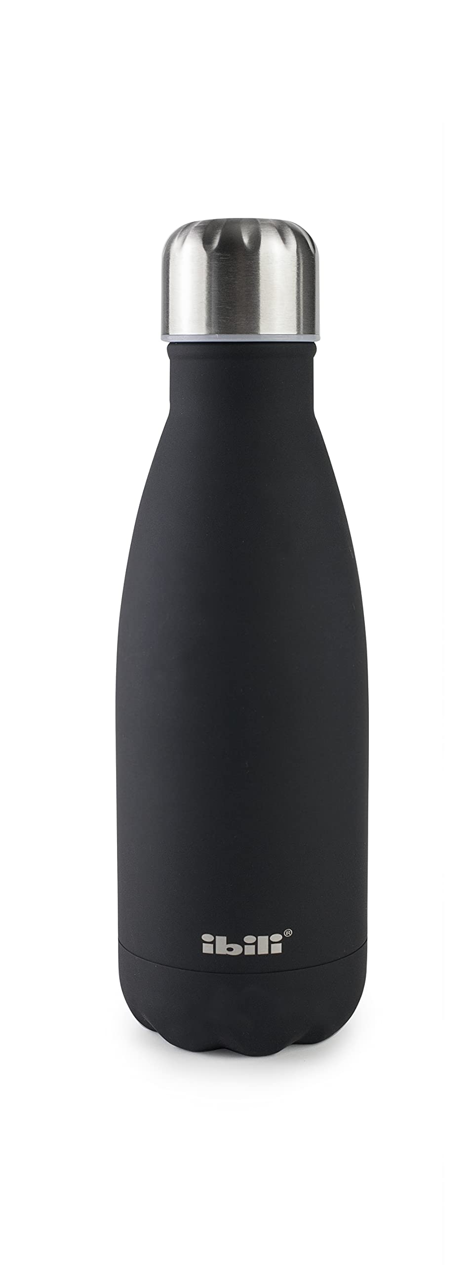 IBILI Thermos Flask with Double Wall, Black, 350 ml, 18/10 Stainless Steel, Double Wall, Reusable