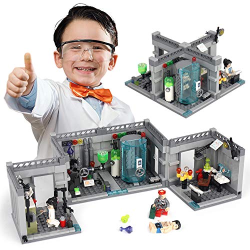 image for KAZI Build Your Own City Police Biochemical Lab Series MOC Building Br