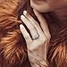 BERRICLE Sterling Silver 3-Stone Wedding Engagement Rings Round Cubic Zirconia CZ Split Shank Ring for Women, Rhodium Plated Size 4-10