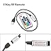 RGBZONE DC 5V USB RGB LED Controller, 17-Key RF Wireless Remote Control, 4-PIN LED Strip Lights Controller, 5050 3528 2835 RGB LED Strip Lights