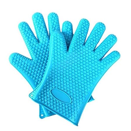 Toku Best Versatile Heat Resistant BBQ Grill Gloves, Barbecue Mitt, Protect Your Hands (Assorted Color, 1 Pair)