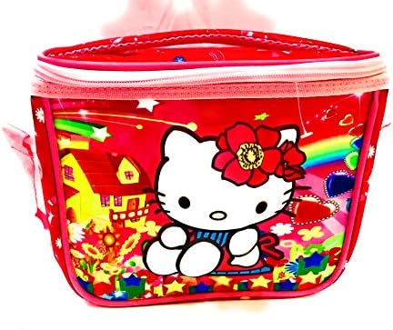 Glorygifts Cartoon Hello Kitty Character Children's Thermal Lunch Bag, Nursery Kids Small Insulated School Tiffin Bag (Hello Kitty)