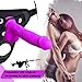 9.5 Inch Realistic Dildo, Dual Density Liquid Silicone Lifelike Penis with Strong Suction Cup for Hands-Free Play Flexible Cock Harness Strap-on Compatible Sex Toys for Vaginal and Anal Play (Purple)