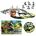 Dinosaur Toys Race Track with a Dinosaur Playmat - 142 Pcs Flexible Tracks Playset,2 Dinosaurs and Multiple Elements for 3,4,5,6 Year Old Boys and Girls