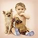 Baby Girls Booties, Colorfox Toddler Baby Girls Cute Novelty Walker Anti Slip Socks for Baby Girl 6-12 Months 12 Pairs …