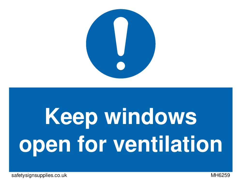 Vent Open Sign Viking Signs Keep windows open for ventilation – BigaMart