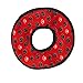 TUFFY - World's Tuffest Soft Dog Toy - NO Stuff Ring - Squeakers - Multiple Layers. Made Durable, Strong & Tough. Interactive Play (Tug, Toss & Fetch). Machine Washable & Floats (Red Paw)