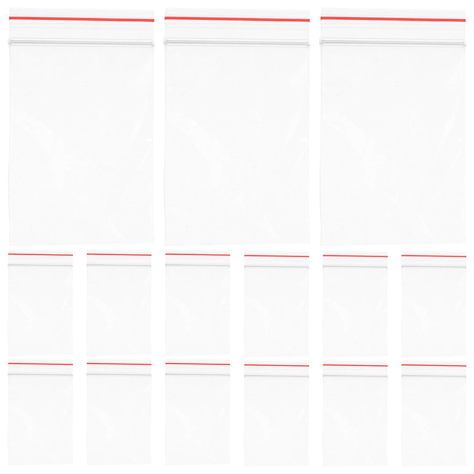 100pcs Resealable Clear Bags Small Sealed Storage Pouches Grip Seal Bags for Kitchen Storage Cookies Sweets Jewelry 4 * 6cm