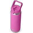 YETI Rambler 26 oz Bottle, Vacuum Insulated, Stainless Steel with Color Matching Straw Cap