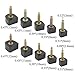 TOVOT 20 Pairs High Heel Repair Tips with Stilettos Remove Pliers U Shaped High Heel Replacement Dowels Stilettos Repair Tips Kit (8/9/10/11/12 mm)