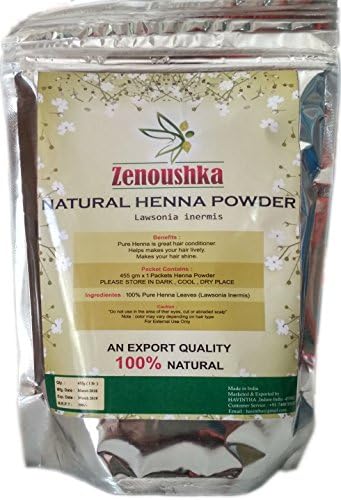 100% Natural HENNA POWDER for hair Product of Zenoushka,Natural Lawsonia Inermis 1 lb