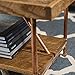 Niangua Furniture Rustic Coffee Table - Buckboard Red Oak - Metal Copper Pipe Legs - 48