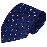 [Mini Panda] Chinese Style Men Ties Handmade Neckties Boys Cheap Ties,Navy,57''