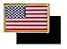 Full Color US Flag Embroidery Patch with Hook/Loop Backing