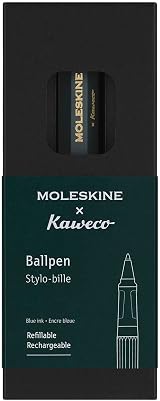 Moleskine x Kaweco Green Ballpoint Pen Refillable with 1.0mm Blue Refill view 4