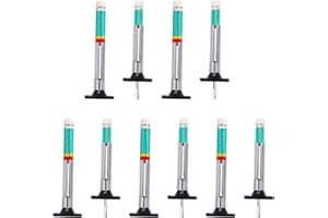 Yeanifeana 10 pcs Tire Tread Depth Gauge, Color Coded, 1/32 Inch Increments, Car, Semi Truck Tire Tread Checker