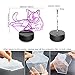 3D Night Light Pet Cat 3D Lamp Optical Illusion Nightlights Touch Switch Bedside Lamp 7 Colors Changing LED Lamps Perfect Birthday Gifts for Girls Kids Children Boys Adults Women (N01 Pet Cat)