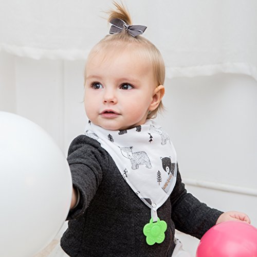 Baby Bandana Drool Bibs and Teething Toys Made with 100% Organic Cotton, Super Absorbent and Soft Unisex (Vuminbox) (10 -Pack Unisex)