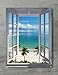 APPLEpie Beach Window Poster High Definition Posters Standard Size 24 x 18 inch