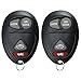 2X KeylessOption Key Fob for 2001 2002 2003 2004 2005 2006 2007 Buick Century Rendezvous Regal Oldsmobile Intrigue Pontiac Aztek Grand Prix Remote, 4-Button L2C0007T, Programming Guide Included