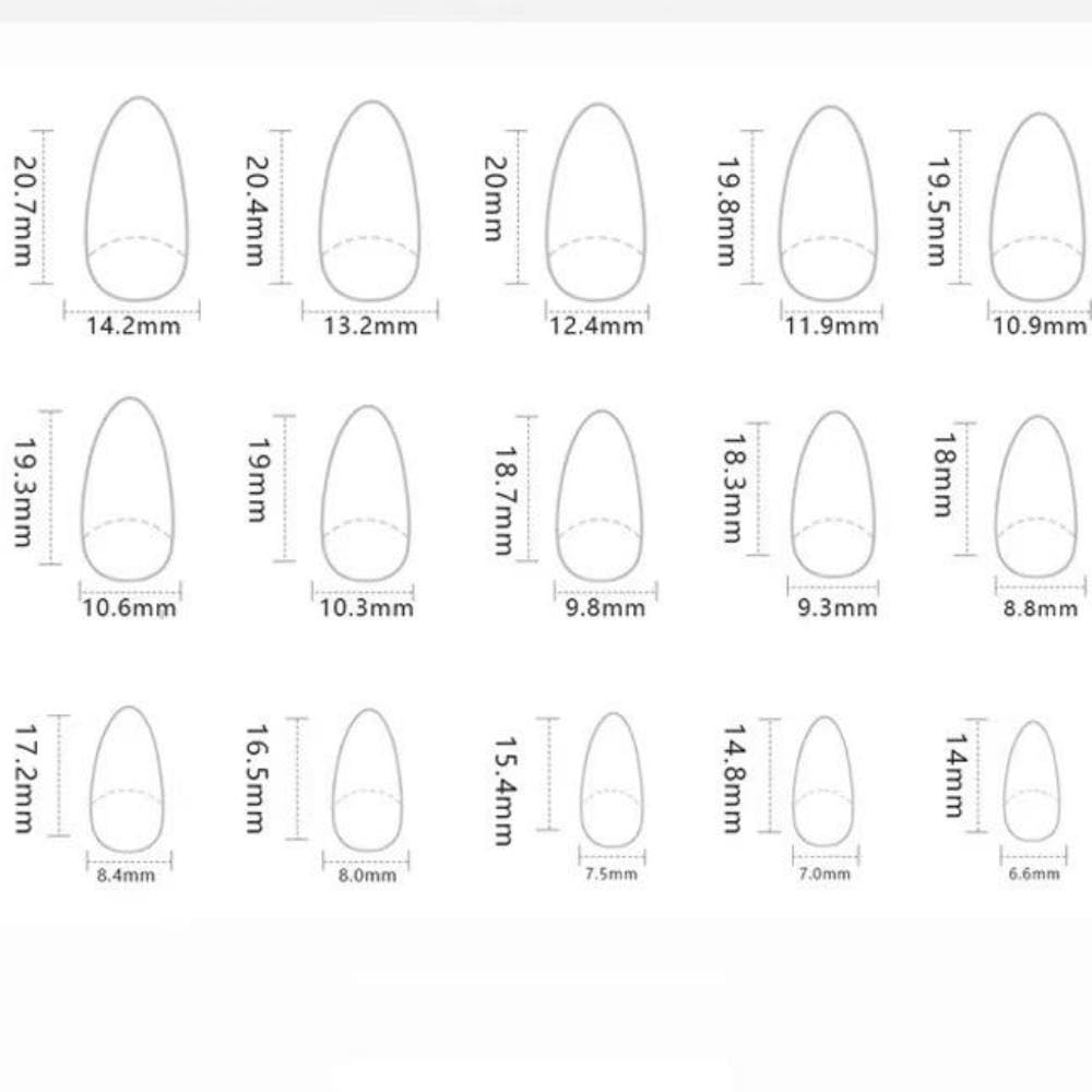 Purple Press on Nails Medium Almond Fake Nails Lavender False Nails with Design Flower Glue on Nails Glossy Full Cover Reusable Artificial Acrylic Stick on Nails For Women Girls Manicure 24PCS - Image 7