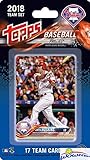Philadelphia Phillies 2018 Topps Baseball EXCLUSIVE Special Limited Edition 17 Card Complete Team Set with Ryhs Hoskins ROOKIE, Odubel Herrera & More Stars & Rookies! Shipped in Bubble Mailer! WOWZZER
