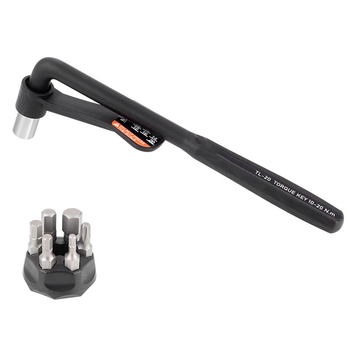 HOUSON Bicycle Torque Wrench, 10-20 Nm, 5 Bits (H3, H4, H5, H6, H8) + 1 Torx Bit (T25), Mechanical, Tool