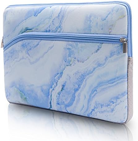 Sancyacc Laptop Sleeve, Resistant Laptop Bag Case 13-13.3 Inch with Marble Cover, Protective Padded Notebook Pocket for MacBook Air | MacBook Pro Retina (Blue Marble)