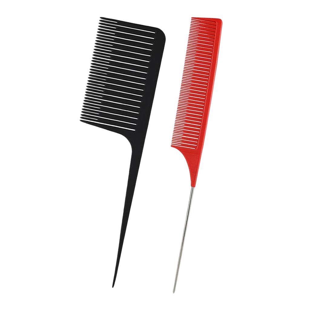MERIGLARE Barber Pintail Comb & Cutting Grip Comb Set Anti-Static Fine Comb Professional Hairdressing Master Barber Comb for Cutting and Hair Styling