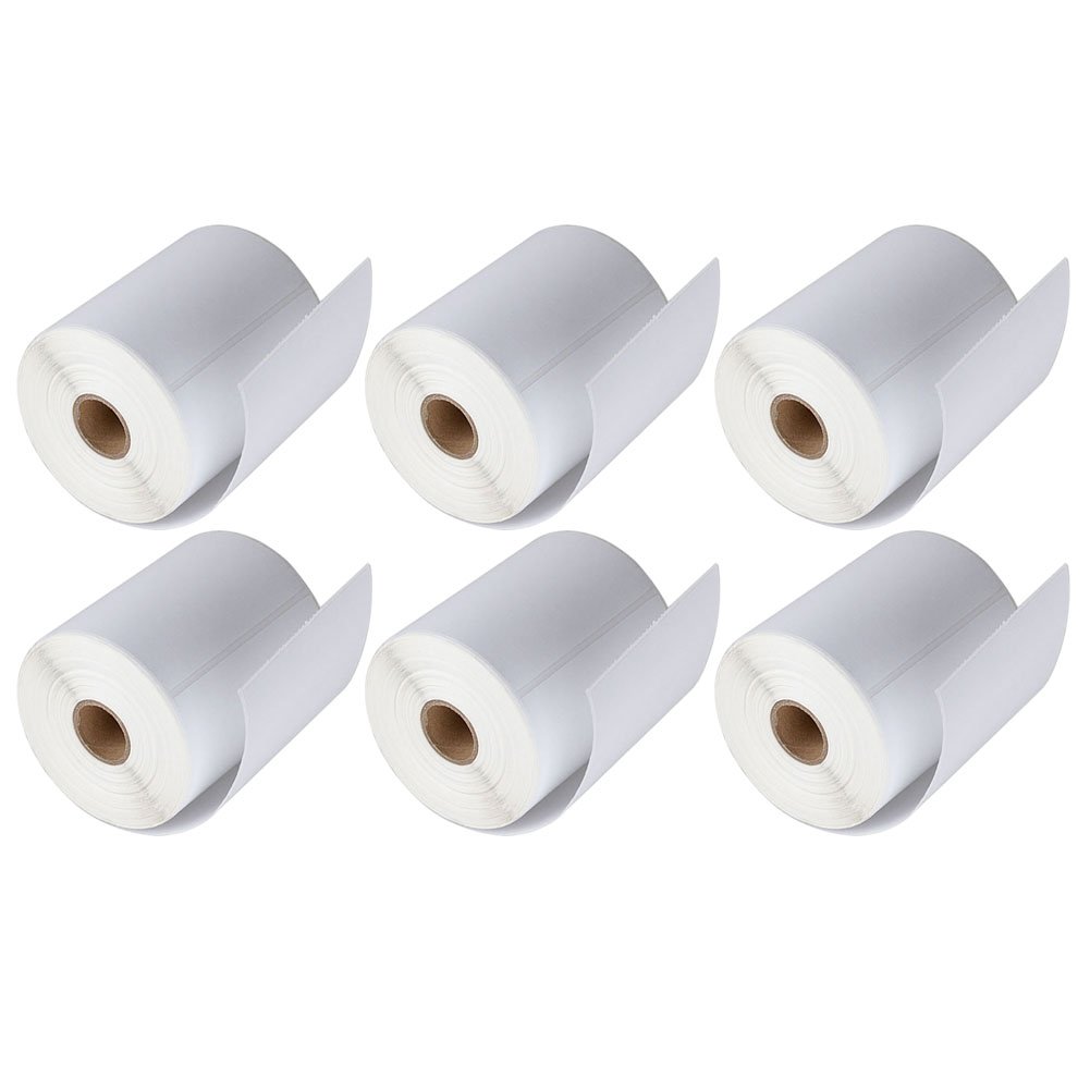 Direct 4"x6" Thermal Labels 6 Rolls 1500 Labels White Printer Thermal Shipping for Address Shipping Postage USPS UPS Zebra Toshiba Citizen Eltron and Orion Printers