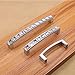 Vnfire Pack of 6 Europe Style Square Clear Crystal Rhinestone Furniture Door Wardrobe Cupboard Cabinet Drawer Pull Handle Kitchen Knobs 64mm