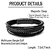 LOLIAS Wrap Leather Bracelet for Men Stainless Steel Magnetic-Clasp Braided Multi-Layer Bangle Cuff Bracelets