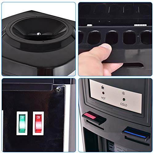 Top Loading Water Cooler Dispenser, Safeplus 5 Gallon Dispenser, Hot