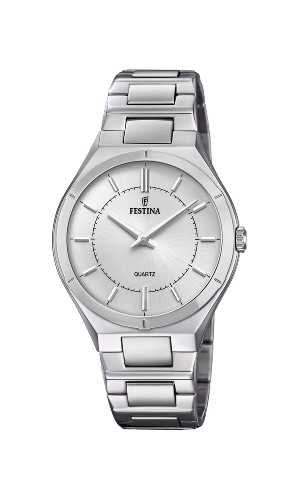 Festina Mens Quartz Watch, Analogue Classic Display and Stainless Steel Strap F20244/1
