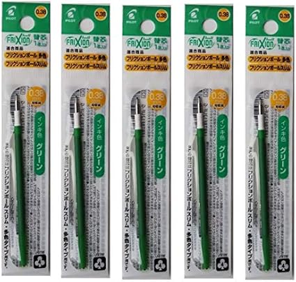 Amazon パイロット フリクションボール スリム多色用 替芯 0 38mm 替芯 5個 グリーン Lfbtrf12uf G 5 1本パック5個組み 詰め替えインク 文房具 オフィス用品