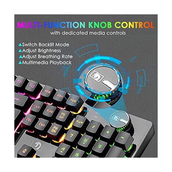 FELiCON K620 Wireless Gaming Keyboard and Mouse Combo, Mechanical Feel Rechargeable 100% Keyboard 4800 mAh, 16 Light Up…