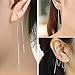 Aifeer A Pair 925 Sterling Silver Tassel Threader Drop Earrings Long Chain Ear Line