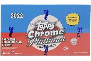 2022 Topps Chrome Platinum Anniversary Baseball Hobby (24 Packs/4 Cards: 1 Auto)