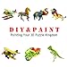 Miscy 3d Puzzle Arts Projects Craft Wood 3d Puzzles for Kids Ages 6-8 &up Assemble Paint DIY Animal Crafts T-Rex Dinosaurs
