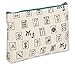 Mah Jongg Direct Beige Pattern 3-Zipper Purse, Holds 2024 Card, Easy to Clean, Designer Style