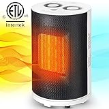 Bojing 1500W/950W Ceramic Portable Indoor Space Heater, Electric Quiet Oscillating Fan Heater for Home and Office with Thermostat