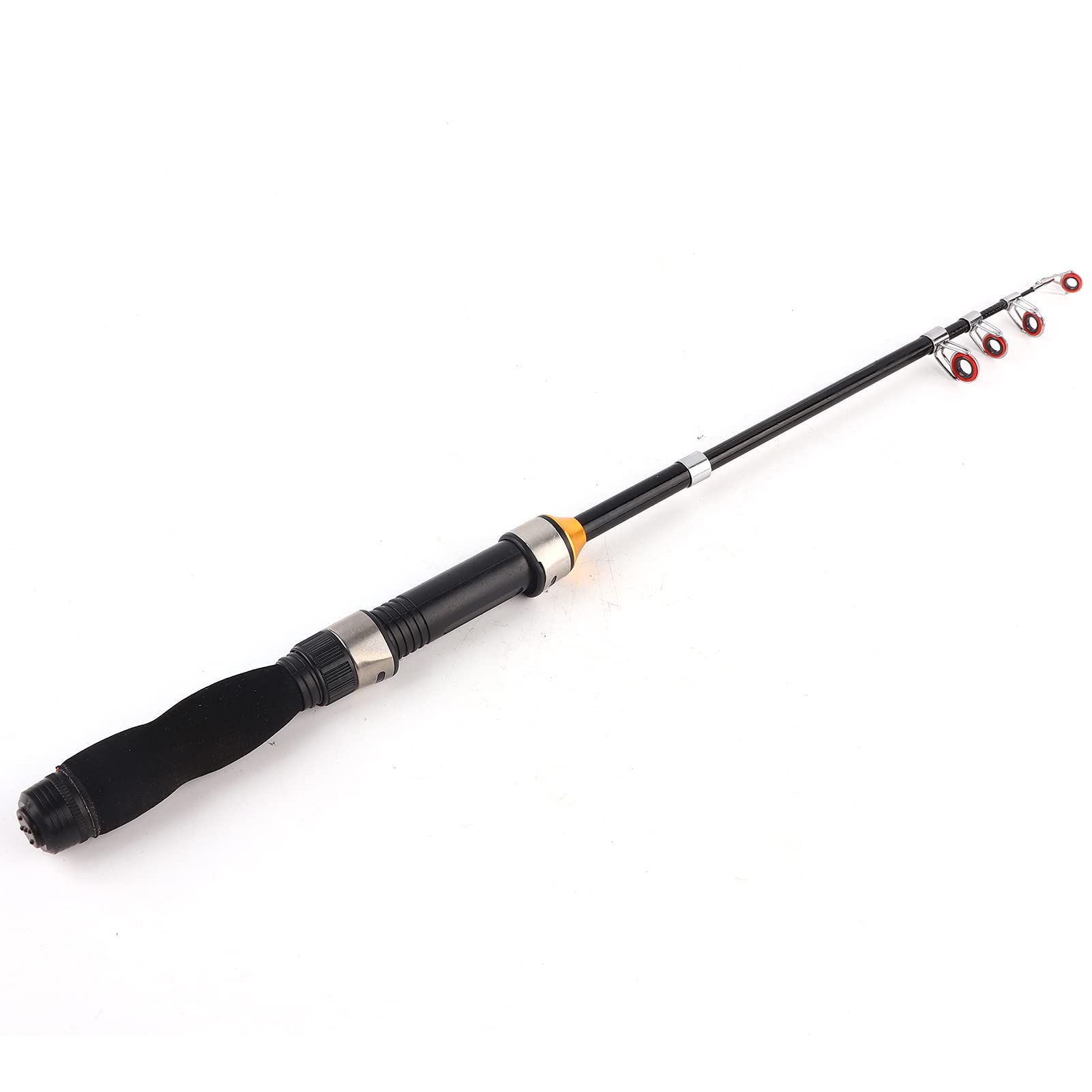 Short Four-Layer Fishing Rod - Protable Telescopic Long Throw River Fishing Pole - Outdoor 1m Includes Accessories