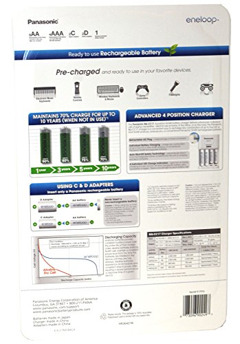 Panasonic Eneloop Rechargeable Batteries & Charger (917976)