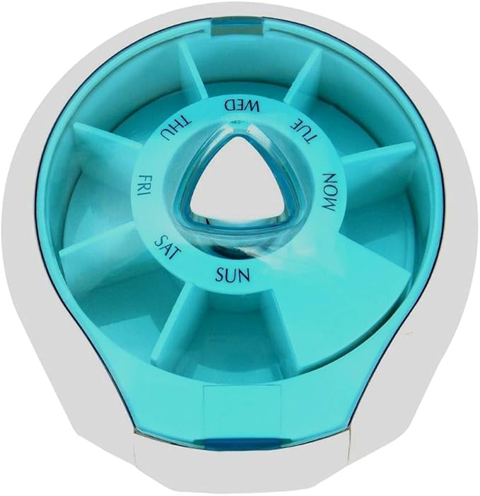 Locking Pill Dispenser 7Day Travel Pill Organizer