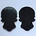 SpaceAuto Skull Head w/ USA American Flag Military Tactical Morale Badge Hook Loop Fastener Patch 3.54