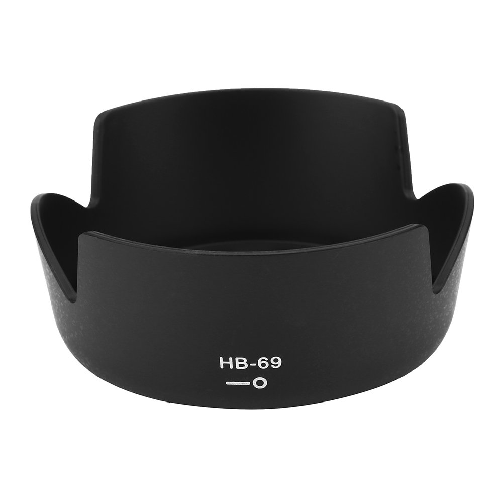 Goshyda HB-69 Camera Lens Hood with Lenses Cap for AF-S DX 18-55mm f/3.5-5.6G VR II D3200 D3300 D5200 D5300